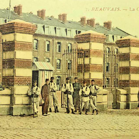 1915s World War I France Beauvais – La Caserne Watrin Postcard Antique Military