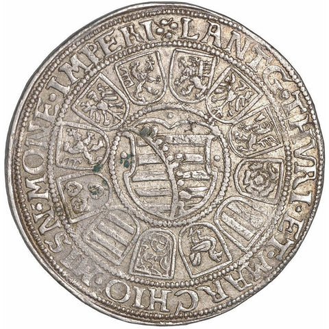1589 1 Thaler Saxe-Coburg-Eisenach Germany Coin Johann Casimir and Johann Ernst