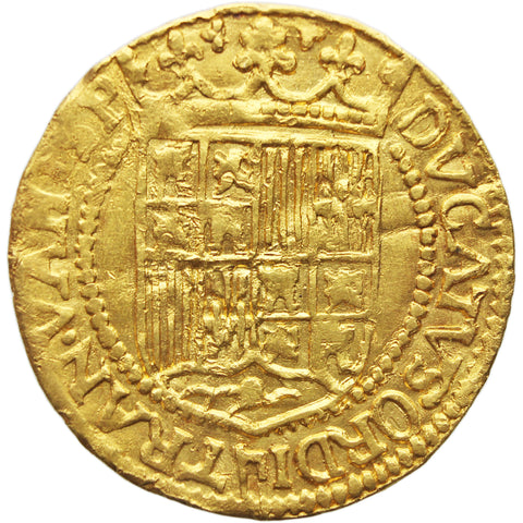 1590-93 Ducat Gold Coin Spanish Netherlands Overijssel Philip II of Spain