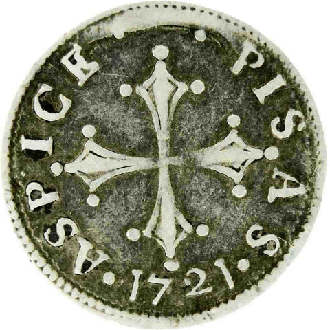 1721 Cosimo III de'Medici Italian States PISA 1/2 Giulio Grosso
