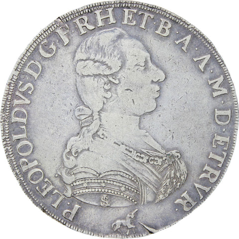 1790 Italy states Tuscany Pietro Leopoldo di Lorena silver Francescone (10 Paoli) coin
