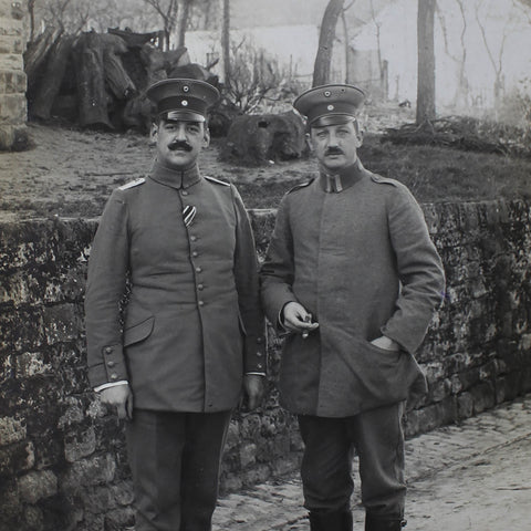 1916 Two Soldiers Germany Army World War I Photography History Photo WW1 Era