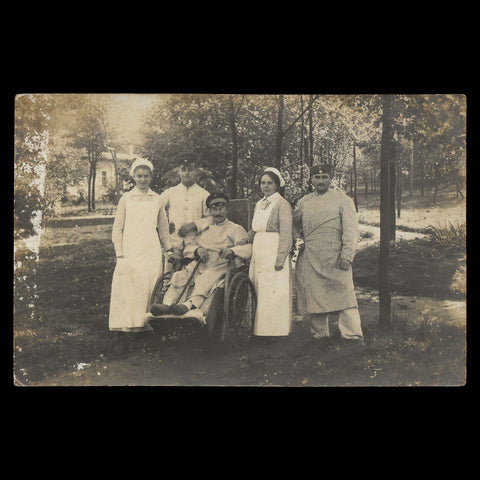 1916 World War I Military Hospital Soldier Photo WW1 Nurses Photography