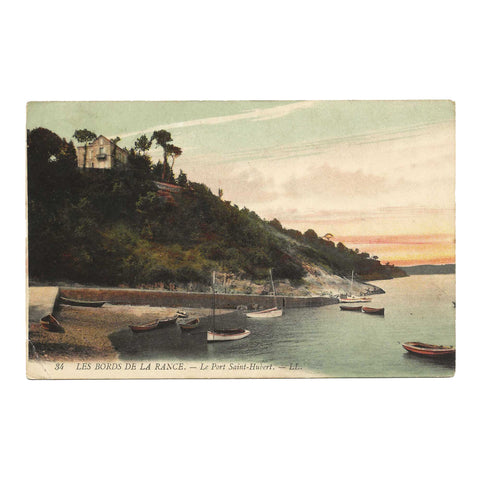 1918 France Village Saint Hubert View Vintage Postcard