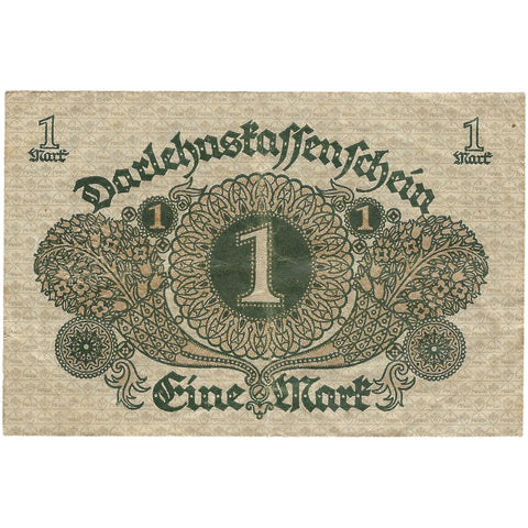 1920 1 Mark Germany Banknote Weimar Republic Darlehnskassenschein