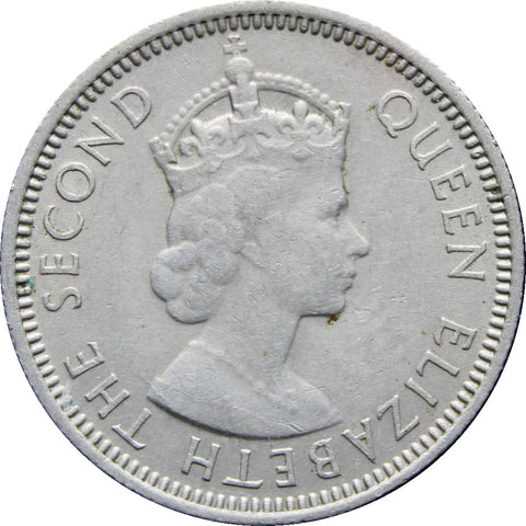 1953 Fiji Sixpence Elizabeth II (1st portrait) Coin