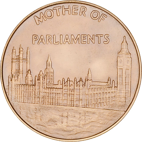 1967 Sir Winston Churchill Memorial Medal by G. Colley for 700th Anniversary of Houses of Parliament