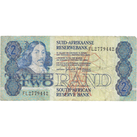 1978 2 Rand South Africa Banknote Portrait of van Riebeeck