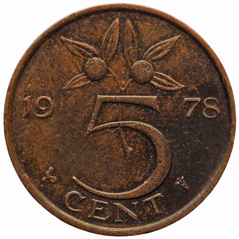 1978 5 Cent Netherlands Juliana Coin
