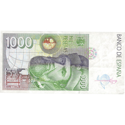 1992 1000 Pesetas Spain Banknote