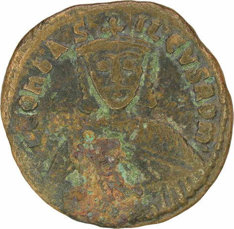 886-912 AD. Byzantine Empire Leo VI the Wise Bronze Follis Coin