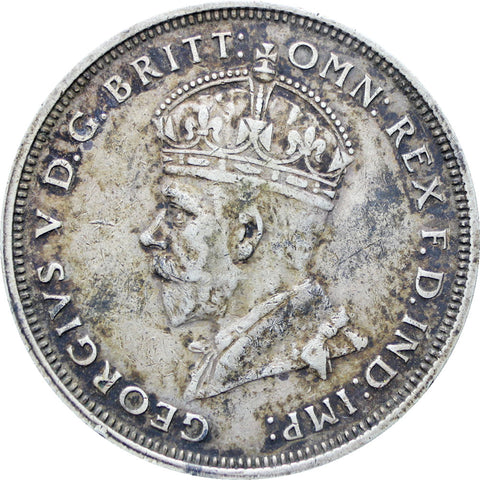 Australia 1927 One Florin Parliament George V Coin