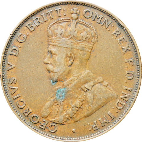 Australia 1935 One Penny George V Coin