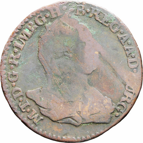 Austrian Netherlands 1777 2 Liards / 2 Oorden Maria Theresia Coin