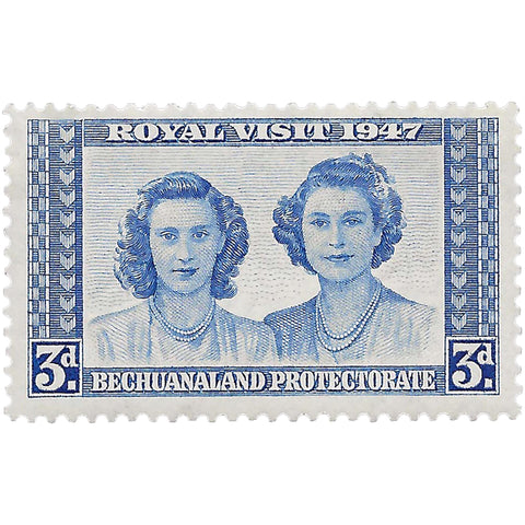 Bechuanaland Protectorate Stamp 1947 3 Penny Visit by the Royal Family
