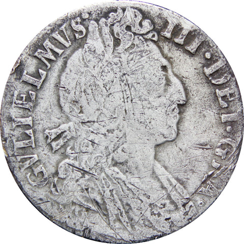 Great Britain 1697 Sixpence William III Coin Silver