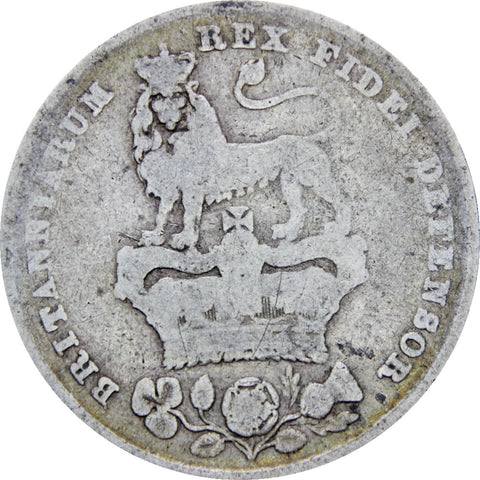 Great Britain 1826 Shilling George IV Coin Silver