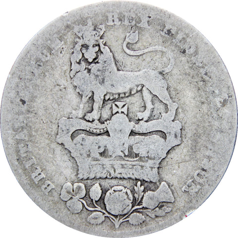 Great Britain 1826 Shilling George IV Coin Silver