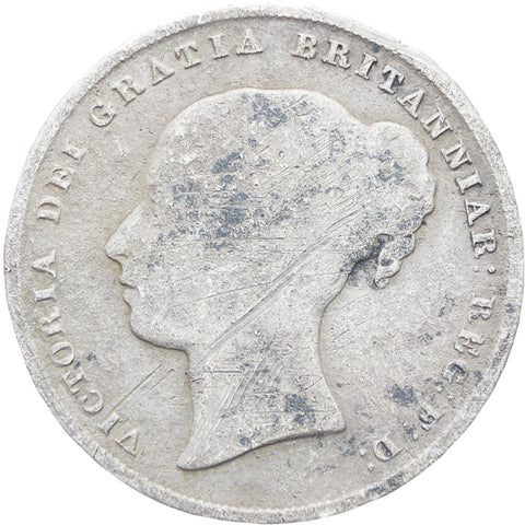 Great Britain Queen Victoria 1844 Shilling Silver Coin