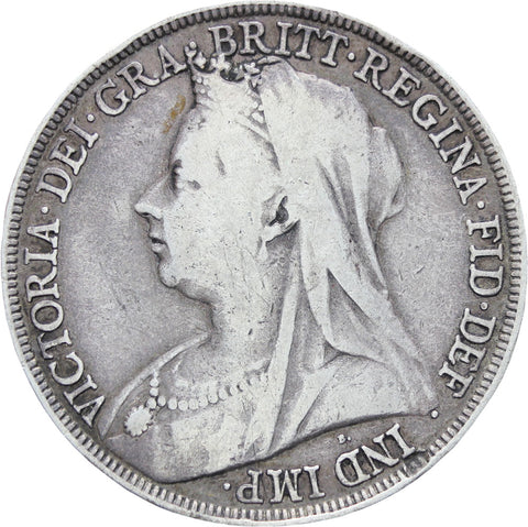 Great Britain Queen Victoria Crown 1894 Silver Coin LVII