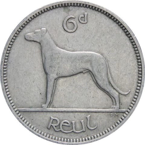 Ireland 1953 6 Pingin / 1 Reul Coin