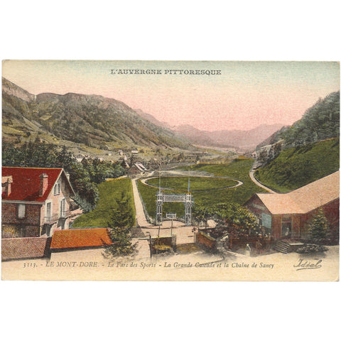 L'Auvergne Pittoresque Le Mont-Dore France Vintage Postcard Le Parc de Sports