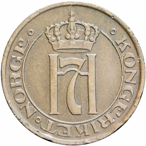 Norway 1913 2 Øre Haakon VII Coin