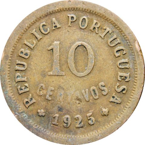 Portugal 1925 10 Centavos Coin
