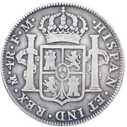 Spain Mexico 1790 4 Reales Carlos IV Coin