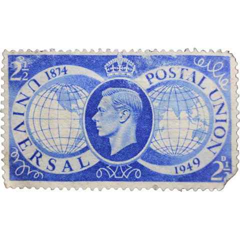 United Kingdom 1949 2.5 British Penny Used Postage Stamp Universal Postal Union