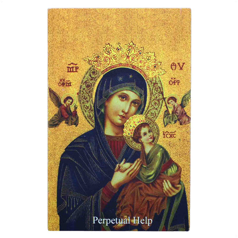 Vintage Prayer Card Perpetual Help Church Religion Holy Our Lady Maria Saint Mary Catholic Jesus Christ Pray Christian