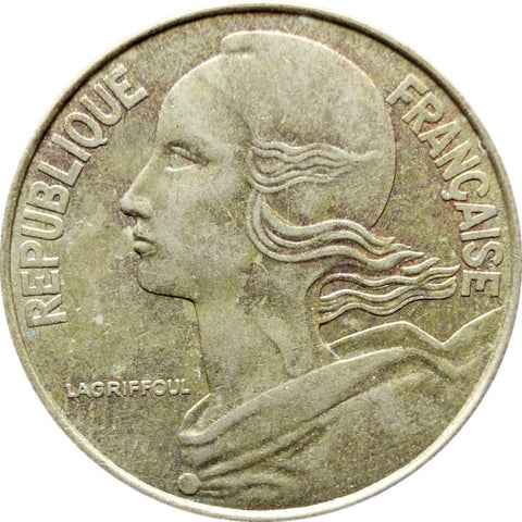 1992 20 Centimes France Coin Marianne Dolphin Mark