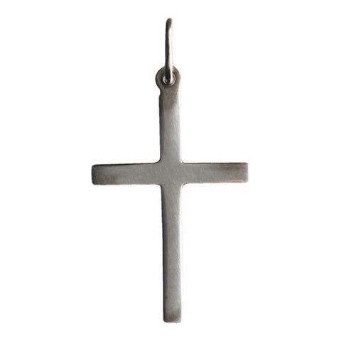 Vintage Christian Crucifix Cross Pendant Sterling Silver Jewellery Christianity Religion Accessories Catholic Church