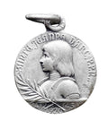 1920 Antique Saint Joan of Arc Religious Catholic Medal Medallion Christianity Jewellery