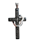 Stylish Vintage Cross and Heart Pendant Jewellery for Women Christian Catholic Church Religion Jesus Christ