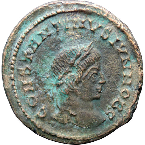 337 – 340 A.D. Roman Empire Constantine II Æ3 Coin Lyons mint