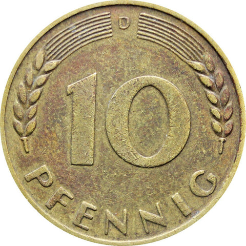 1950 10 Pfennig Germany - Federal Republic Coin Munich Mint