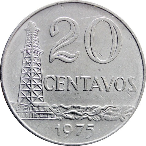 1975 20 Centavos Brazil Coin