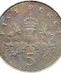 1992 Five Pence Elizabeth II Coin