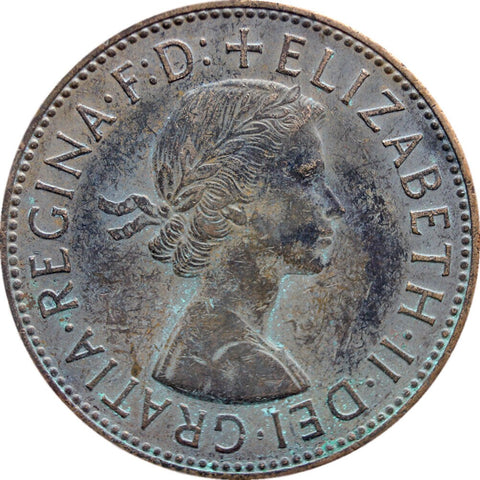 British Coin 1964 One Penny Elizabeth II 1st portrait United Kingdom Coin Old Money Numismatic Collectible 1 Penny GRATIA·REGINA