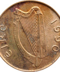 1990 1 Pingin Ireland Coin
