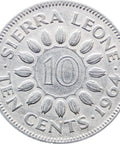 Coin 1964 Sierra Leone 10 Cents Coin Sir Milton Margai Old Money Africa Numismatic Collectible