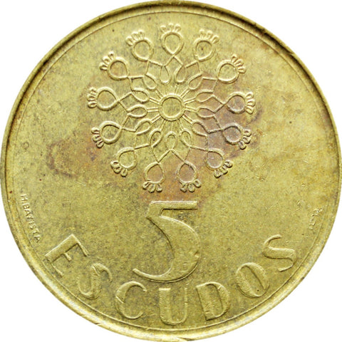 1990 Portugal 5 Escudos Coin