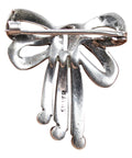 Beautiful Silver Brooch Marcasite Bow Vintage Jewellery for Women
