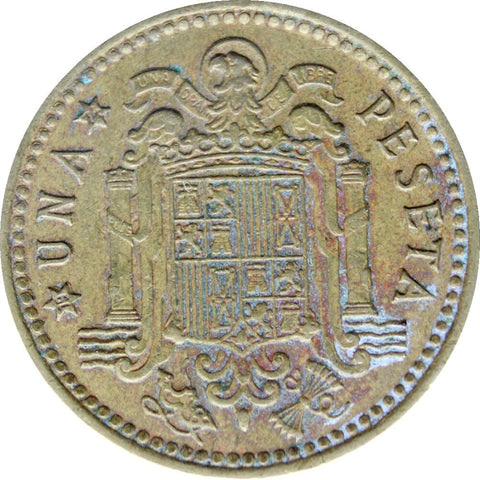 1966 One Peseta Spain Francisco Franco Coin, real date is 1974