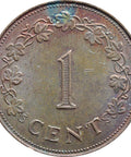 1977 One Cent Malta Coin