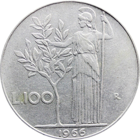 Coin 1966 Italy 100 Lire Coins Italian Europe Old Money Numismatic Collectible Coin