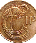 1990 1 Pingin Ireland Coin