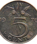 1976 5 Cent Netherlands Juliana Coin