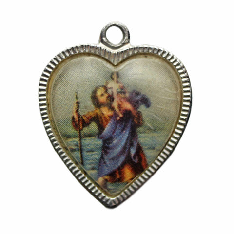 St Christopher Medallion Religion Vintage Jewellery Christianity Catholic Jesus Christ Christian Necklace Church